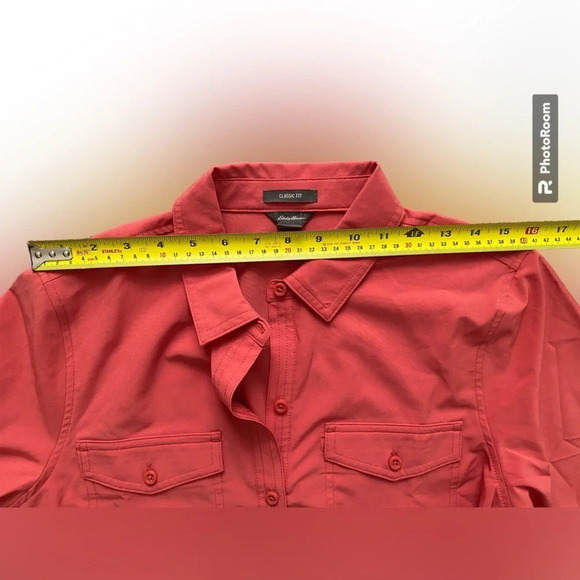 EDDIE Bauer Classic Fit Button Down  Shirt Hiking Camping Size S - Picture 10 of 12